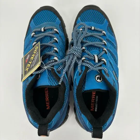 Merrell Sneakers Hiking Trail Shoes Womens Size 7 Mykons Blue Moab 2 Lace Up - Picture 6 of 10